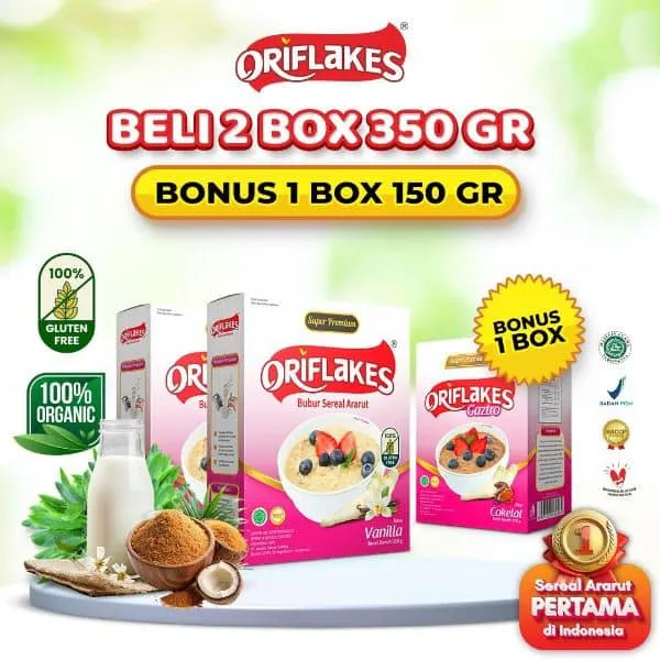 Paket 2 Box Oriflakes 2x350g + 1x150g
